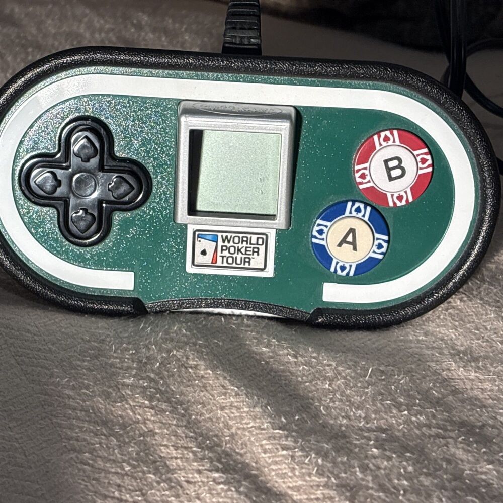 World Poker Tour Plug It In & Play TV Game Jakks Pacific Tested Power On